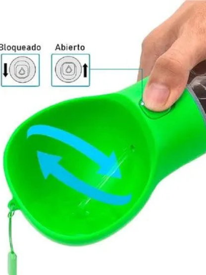 Botella Portátil 4 En 1 Multifuncional Para Mascotas